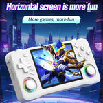 XF35H 3,5-Zoll-Retro-Handheld-Spielkonsole mit Linux-System und RGB-Licht, Taschen-Videospiel-Player, 64G, 128G