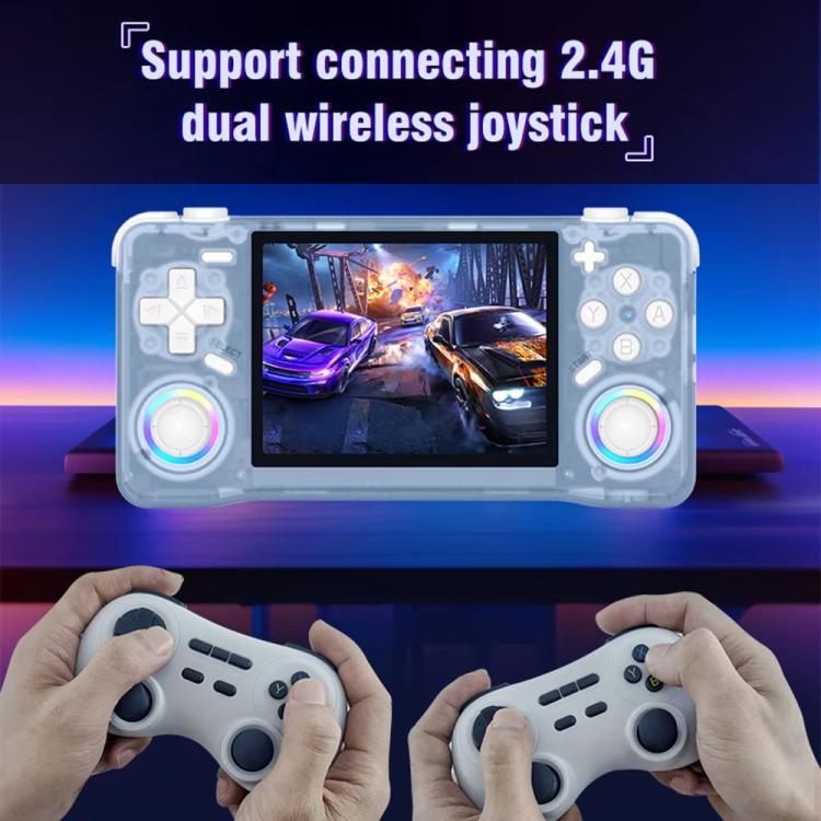 XF35H 3,5-Zoll-Retro-Handheld-Spielkonsole mit Linux-System und RGB-Licht, Taschen-Videospiel-Player, 64G, 128G