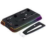 Für PS5 Pro / PS5 Slim / PS5 Multifunktionale Kühlbasis mit Dual-Controller-Ladestation, YH66S Klavierstil mit buntem Licht Weiß, YH66S Klavierstil mit buntem Licht Schwarz, YH66 Weiß, YH66 Schwarz-Weiß, YH66 Schwarz