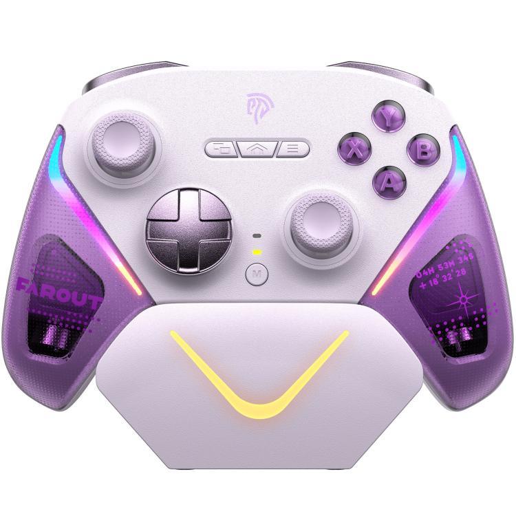 EasySMX D10 Kabelloser Gaming-Controller mit Dual-Mode-Triggern & TMR-Hall-Effekt-Joysticks und Ladestation für PC/Switch/Telefon/Steam