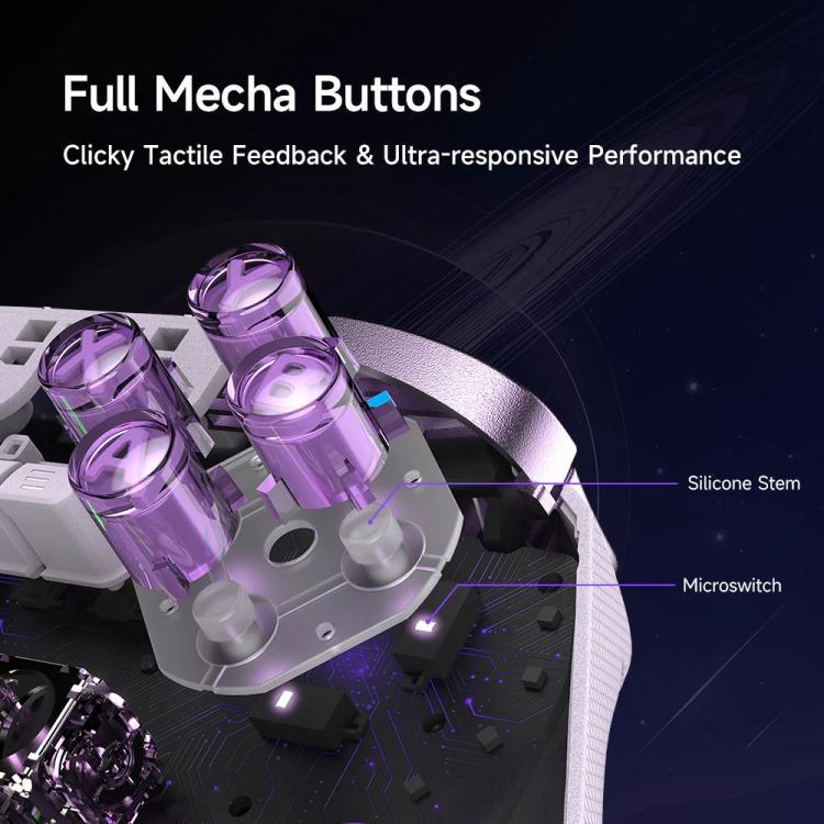 EasySMX D10 Kabelloser Gaming-Controller mit Dual-Mode-Triggern & TMR-Hall-Effekt-Joysticks und Ladestation für PC/Switch/Telefon/Steam