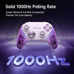 EasySMX D10 Kabelloser Gaming-Controller mit Dual-Mode-Triggern & TMR-Hall-Effekt-Joysticks und Ladestation für PC/Switch/Telefon/Steam