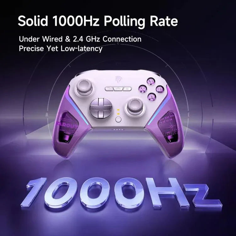 EasySMX D10 Kabelloser Gaming-Controller mit Dual-Mode-Triggern & TMR-Hall-Effekt-Joysticks und Ladestation für PC/Switch/Telefon/Steam