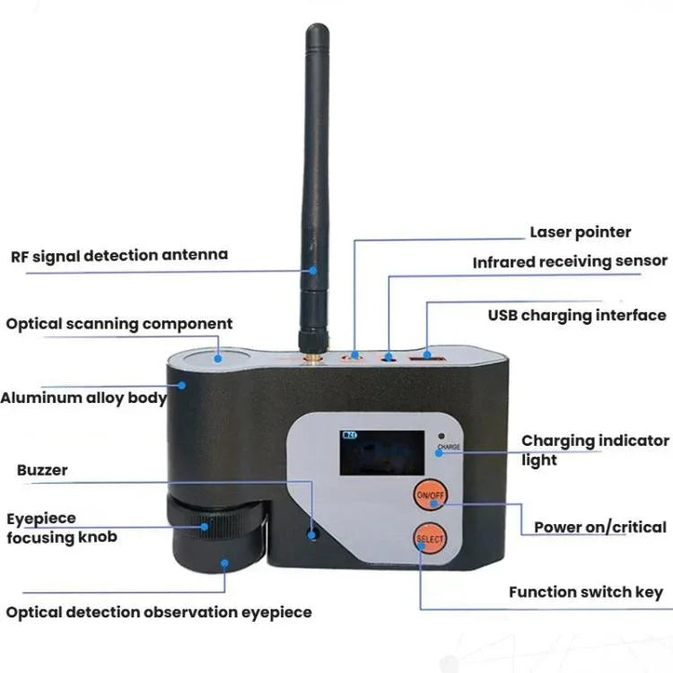 Laser-Infrarot-Scandetektor mit WLAN-Kamerafinder, DS-318