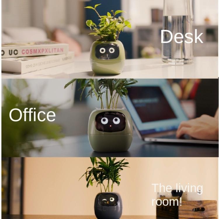 Intelligenter Pflanztopf mit Multi-Sensoren WiFi Pflanzenmonitor mit 2-Zoll-Bildschirm Kompatibel mit Mi/Tuya Home Ökosystem
