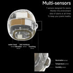 Intelligenter Pflanztopf mit Multi-Sensoren WiFi Pflanzenmonitor mit 2-Zoll-Bildschirm Kompatibel mit Mi/Tuya Home Ökosystem