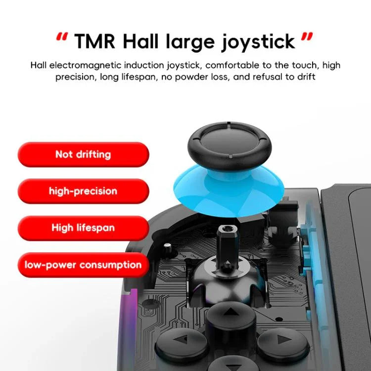 Für Nintendo Switch JOY-05 Split Controller TMR-Hall-Effekt-Joysticks, 6-Achsen-Bewegung & RGB-Beleuchtung