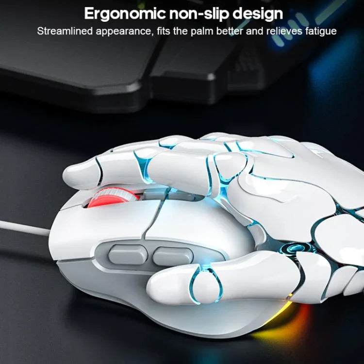 iMICE G800 Kabelgebundene Gaming-Maus mit 7 Tasten, 7200DPI, leise, mit LED-Beleuchtung