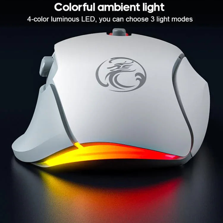 iMICE G800 Kabelgebundene Gaming-Maus mit 7 Tasten, 7200DPI, leise, mit LED-Beleuchtung