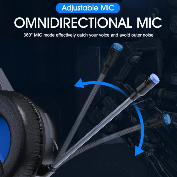 Leuchtende Kopfhörer Computer Esports Kabelgebundenes Gaming-Headset mit Mikrofon, iMICE HD-490 Buntes Licht 3.5mm, iMICE HD-490 RGB-Licht 7.1mm