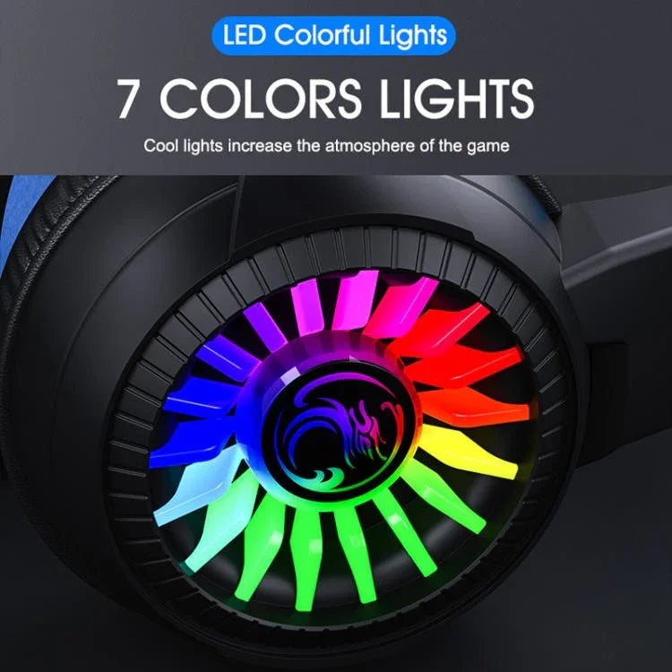 Leuchtende Kopfhörer Computer Esports Kabelgebundenes Gaming-Headset mit Mikrofon, iMICE HD-490 Buntes Licht 3.5mm, iMICE HD-490 RGB-Licht 7.1mm