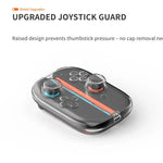 Für Nintendo Switch 2 Joy-Con Controller Kristallklare Hartschale mit 6 Spielkarten-Aufbewahrungsschlitzen