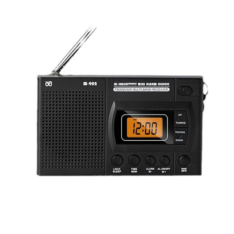 FM/AM/SW Vollband Tragbarer Uhren LCD Uhren-gesteuerter Radioempfänger, Für EU, Für US