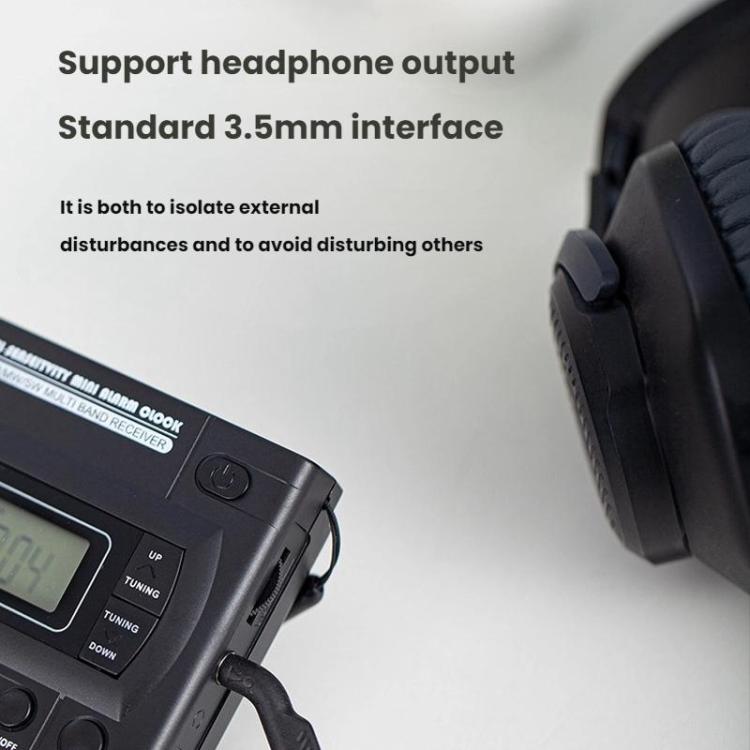FM/AM/SW Vollband Tragbarer Uhren LCD Uhren-gesteuerter Radioempfänger, Für EU, Für US