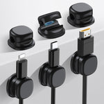 AhaStyle WG178 6 St. Multifunktionale selbstklebende Desktop-Kabelorganisatoren, Datenladekabel-Clips