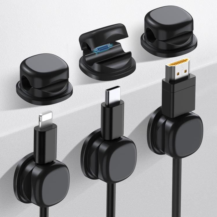 AhaStyle WG178 6 St. Multifunktionale selbstklebende Desktop-Kabelorganisatoren, Datenladekabel-Clips