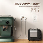 AhaStyle WG178 6 St. Multifunktionale selbstklebende Desktop-Kabelorganisatoren, Datenladekabel-Clips