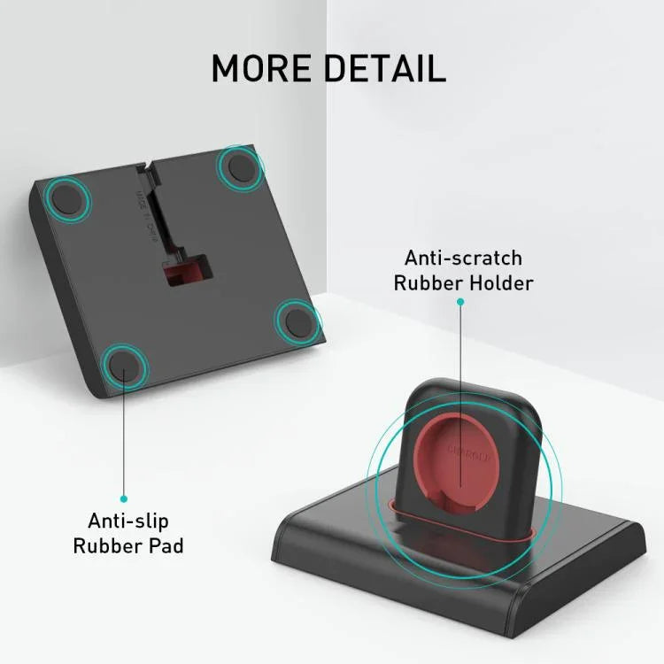 AhaStyle PT117-1 Ladestation/Aufbewahrungsständer aus Kunststoff für Apple Watch/Kopfhörer (ohne Ladegerät)