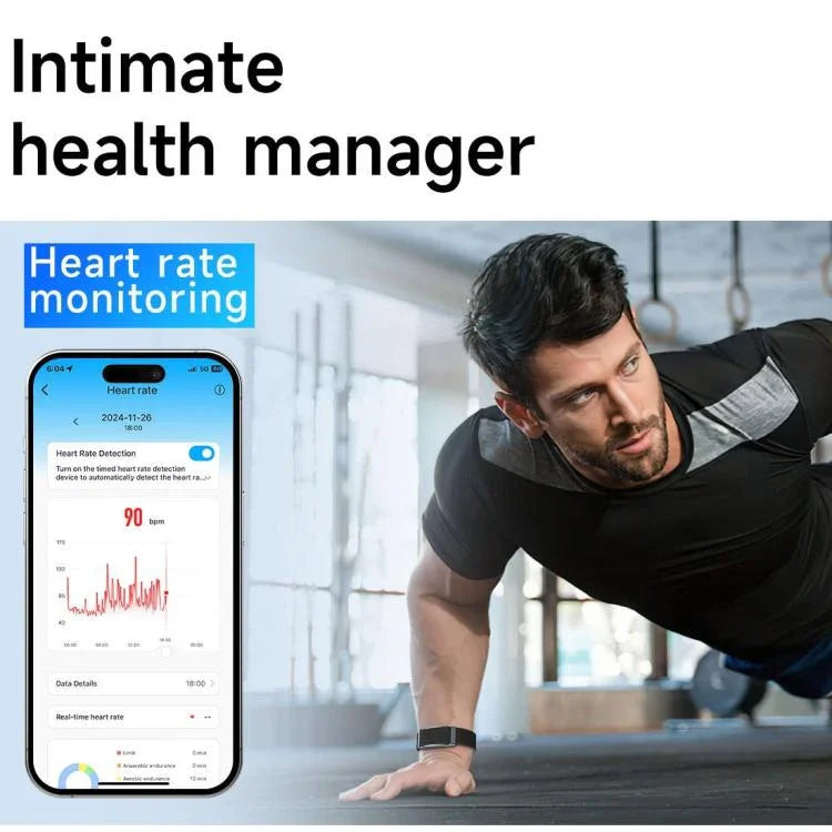 Dual PD Real-Time Heart Rate Blood Oxygen Real-Time Sleep Exercise Health Bracelet