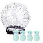 Katzen-Schutzhaube mit Beißschutz für Maul und Füße (2. Generation), Klein Hellgrün, Klein Rosa, Klein Hellblau, Groß Hellgrün, Groß Rosa, Groß Hellblau