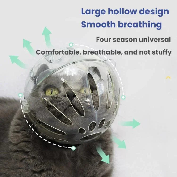 Katzen-Schutzhaube mit Beißschutz für Maul und Füße (2. Generation), Klein Hellgrün, Klein Rosa, Klein Hellblau, Groß Hellgrün, Groß Rosa, Groß Hellblau
