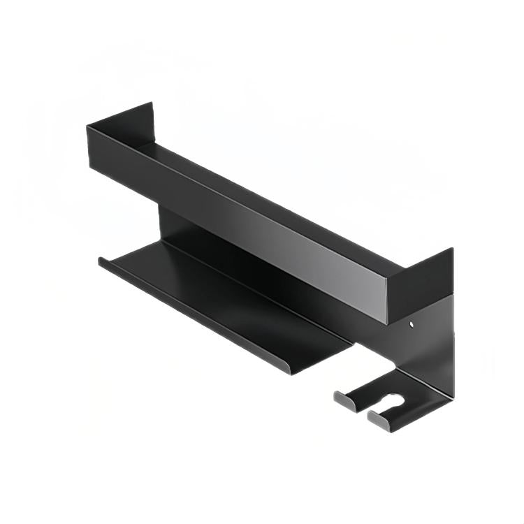 Für Dyson Wandmontierter Lockenstab- und Haartrockner-Aufbewahrungsständer, Schwarz Aluminium, Eisen