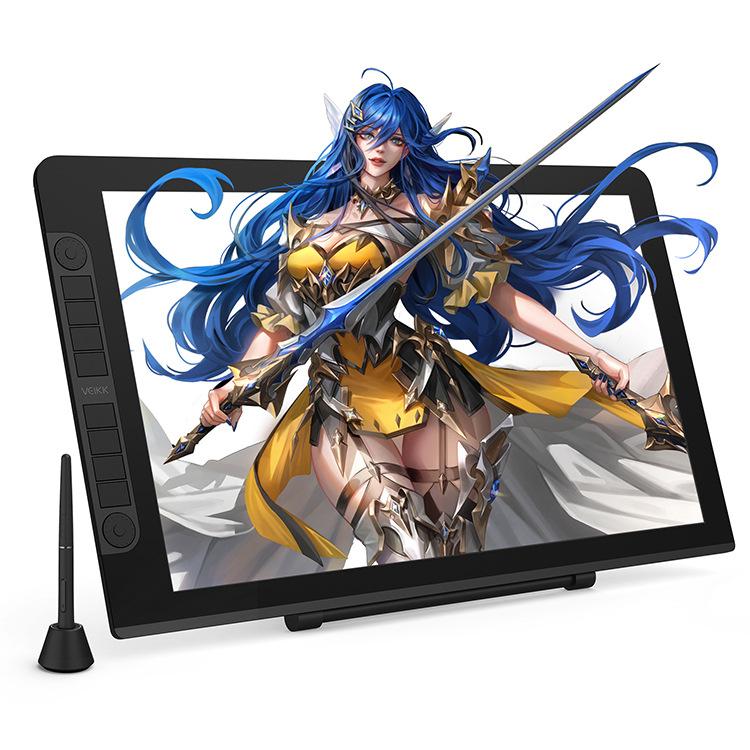 VEIKK VK2200PRO 21,5 Zoll digitaler Zeichenbildschirm, elektronischer Zeichenbildschirm, kompatibel mit Mobiltelefonen, EU-Stecker, US-Stecker, UK-Stecker