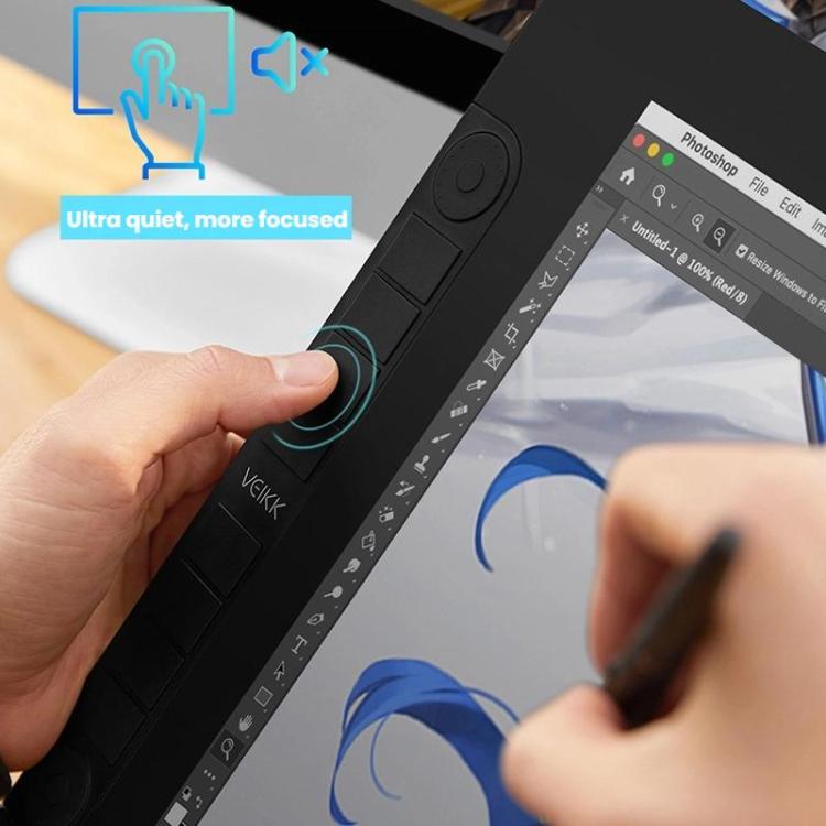 VEIKK VK2200PRO 21,5 Zoll digitaler Zeichenbildschirm, elektronischer Zeichenbildschirm, kompatibel mit Mobiltelefonen, EU-Stecker, US-Stecker, UK-Stecker