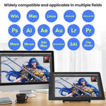 VEIKK VK2200PRO 21,5 Zoll digitaler Zeichenbildschirm, elektronischer Zeichenbildschirm, kompatibel mit Mobiltelefonen, EU-Stecker, US-Stecker, UK-Stecker