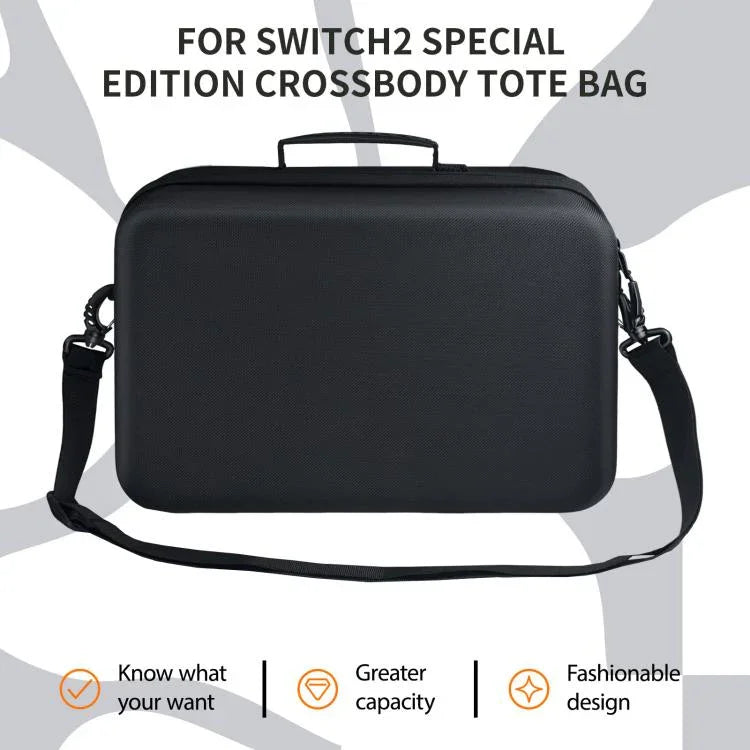 Für Nintendo Switch 2 JYS All-in-One Aufbewahrungs- und Transporttasche mit Schultergurt Passend für Dock/Konsole/Pro Controller/Kamera/Griff/Ladegerät, JYS-NS2323