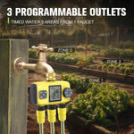 Outdoor Smart Automatic Watering Controller With Three-Way Irrigation Timer, UK Standard, US Standard