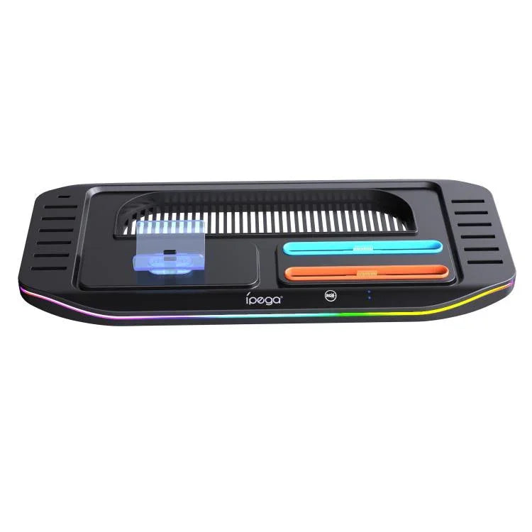ipega Ladestation für Nintendo Switch 2 Joy-Con & Pro Controller mit RGB-Beleuchtung Spielkartenhalter, PG-SW2048