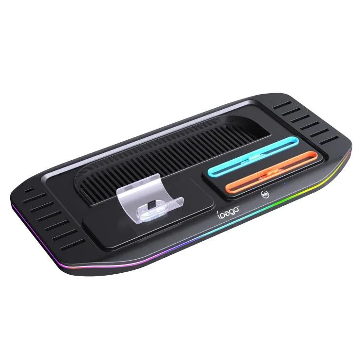 ipega Ladestation für Nintendo Switch 2 Joy-Con & Pro Controller mit RGB-Beleuchtung Spielkartenhalter, PG-SW2048