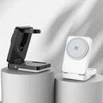 G12 Magnetisches 3-in-1 Vertikales Kabelloses Ladegerät für Apple iPhones / AirPods / Apple Watches