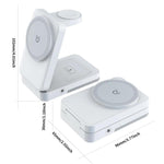 G12 Magnetisches 3-in-1 Vertikales Kabelloses Ladegerät für Apple iPhones / AirPods / Apple Watches