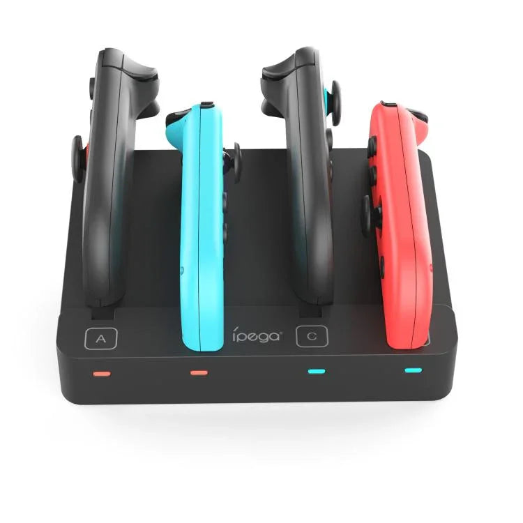 ipega 4-in-1-Ladestation für Nintendo Switch 2/Switch Joy-Con Controller-Ladestation, PG-SW2081