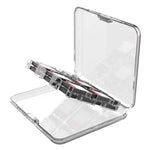 ipega Crystal Game Card Case für Nintendo Switch 2/Switch mit 12 Spielkartenfächern und sicherem Verschluss, PG-SW2107