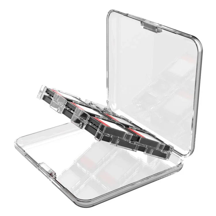 ipega Crystal Game Card Case für Nintendo Switch 2/Switch mit 12 Spielkartenfächern und sicherem Verschluss, PG-SW2107
