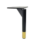 17cm Verdickte Metall-Sofa- und Couchtisch-Beinhalterungen, Schwarz, Titan, Schwarz mit Gold