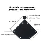 17cm Verdickte Metall-Sofa- und Couchtisch-Beinhalterungen, Schwarz, Titan, Schwarz mit Gold