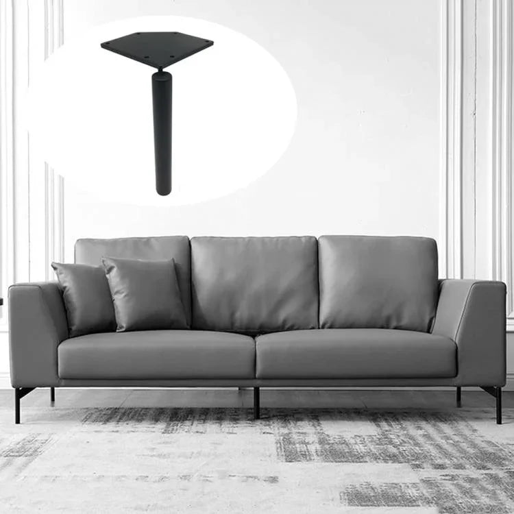 17cm Verdickte Metall-Sofa- und Couchtisch-Beinhalterungen, Schwarz, Titan, Schwarz mit Gold