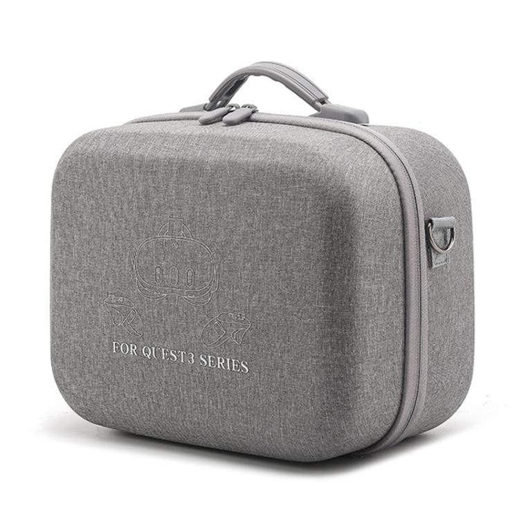 Für Meta Quest 3 / 3S BKano Q3-002 VR-Headset Konsole Aufbewahrungstasche Umhänge-Handtasche, Grau