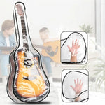 40-41 Zoll E-Gitarren-Staubschutzhülle Transparente TPU-Gigbag mit zwei Reißverschlüssen Schutzhülle, 40-41 Zoll
