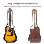 40-41 Zoll E-Gitarren-Staubschutzhülle Transparente TPU-Gigbag mit zwei Reißverschlüssen Schutzhülle, 40-41 Zoll