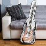 39 Zoll E-Gitarren-Staubschutzhülle TPU Gigbag mit zwei Reißverschlüssen, schützende Aufbewahrungstasche, 39 Zoll