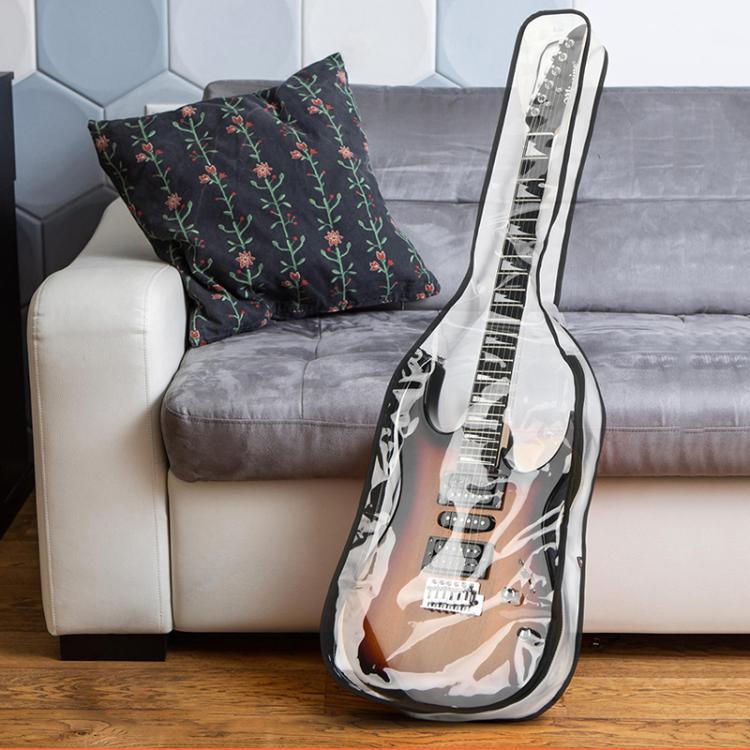 39 Zoll E-Gitarren-Staubschutzhülle TPU Gigbag mit zwei Reißverschlüssen, schützende Aufbewahrungstasche, 39 Zoll