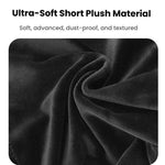 Universelle Kopfhörer-Aufbewahrungstasche, staubdichter Beutel mit Kordelzug und ultraweichem Kurzplüsch, Kordelzugbeutel