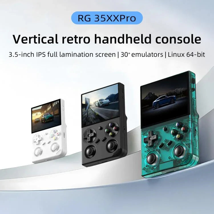 ANBERNIC RG 35XXPro Retro Handheld-Konsole 3,5-Zoll-Bildschirm Linux 64-Bit-Handheld-Gaming-Gerät, 64G+128G, 64G+256G