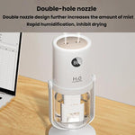 WT35 antibakterieller Doppel-Sprüh-Luftbefeuchter abnehmbarer Ständer Desktop leiser befeuchtender Zerstäuber