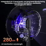 Intelligente wiederaufladbare Zahnbürste mit UV-Sterilisator und Aufbewahrungshalterung